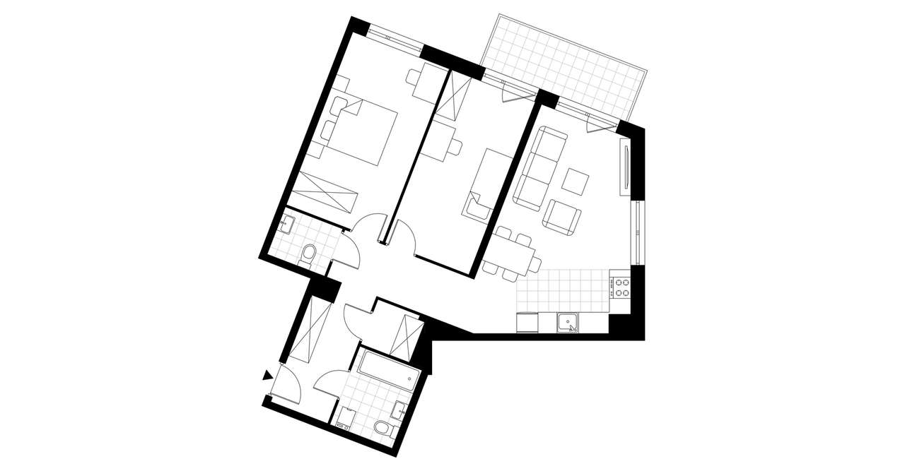 3-pokojowe mieszkanie 69m2 + balkon Bezpośrednio - Pełny obrazek: 4/20