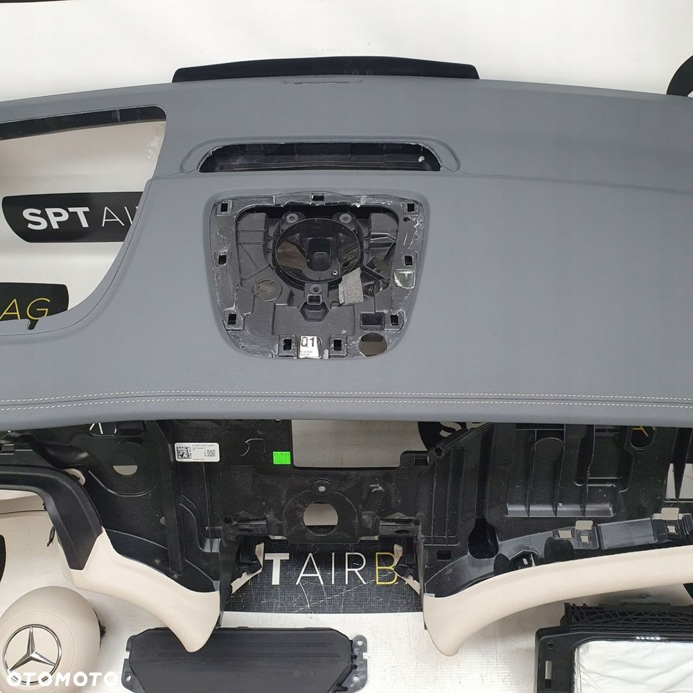 MERCEDES EQS DESKA ROZDZIELCZA KONSOLA KOKPIT PULPIT PODUSZKI AIRBAG AIR BAG PASY KIT SET - 3