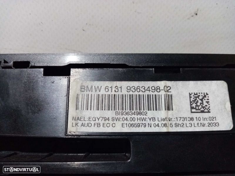 Botão / interruptor do AC BMW 3 (F30, F80) - 2