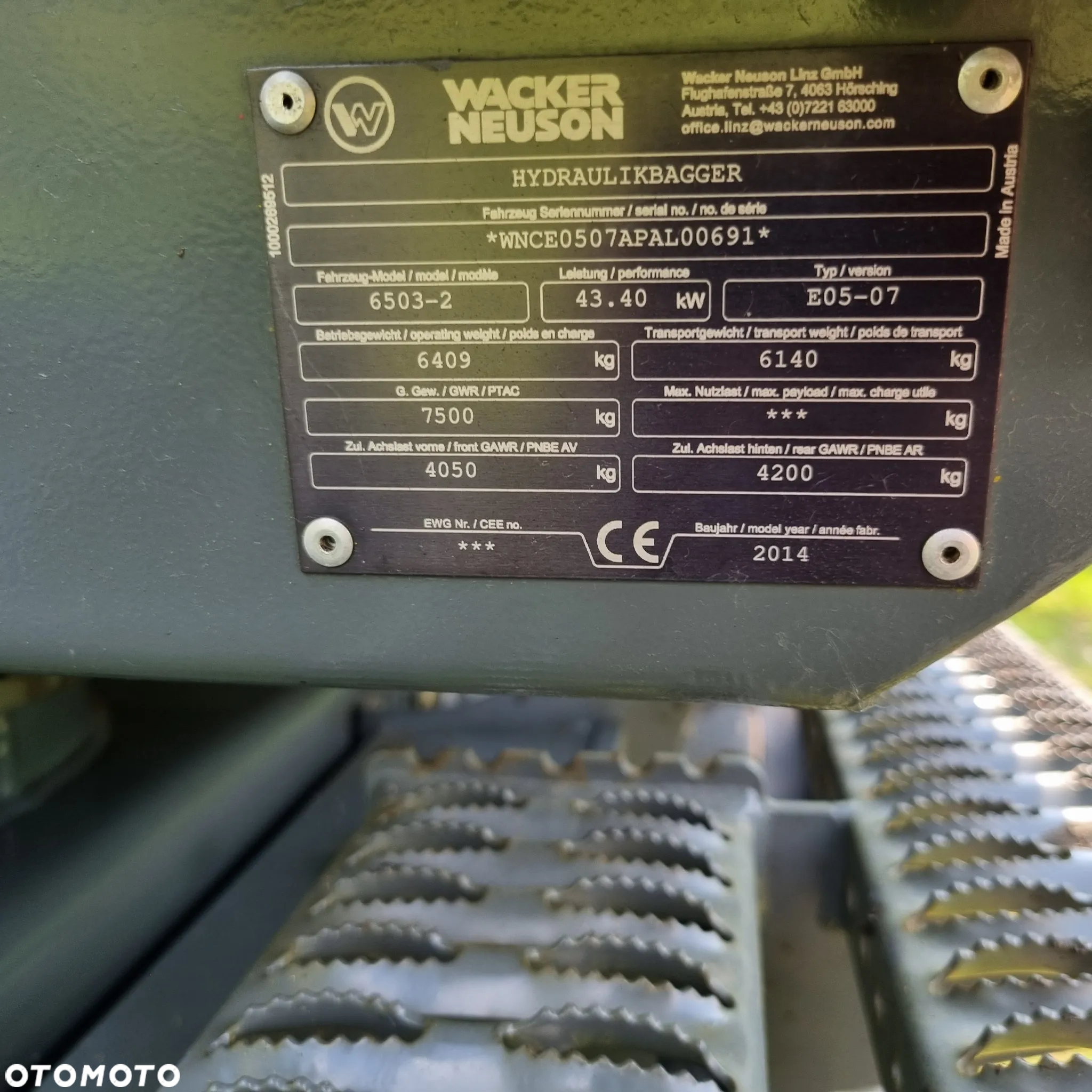 Wacker Neuson 6503-2 wersja7 Koparka kołowa 6,5t Nowe opony tylko 640h jak z Salonu 2015r import Norwegi! - 14
