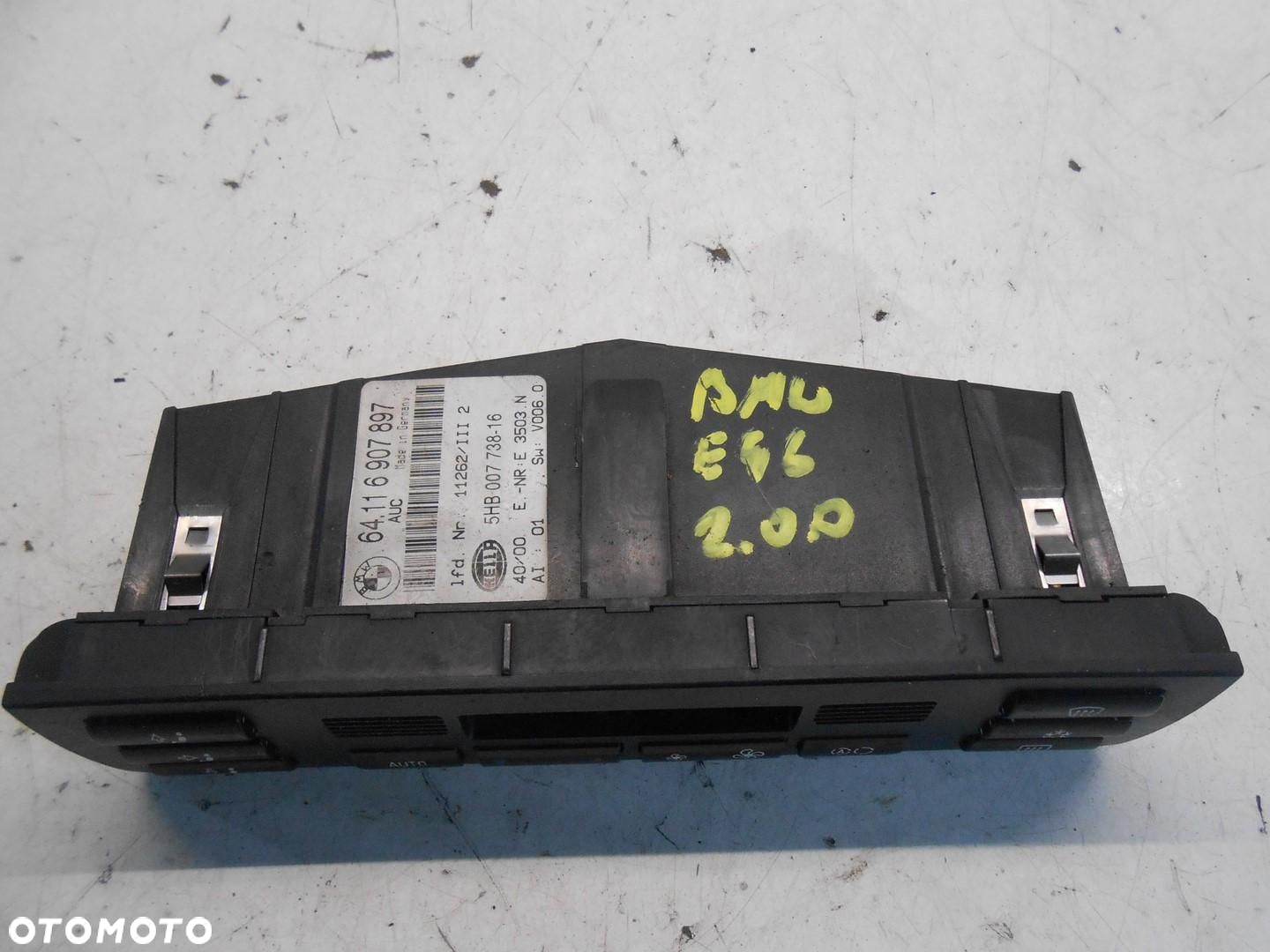 PANEL STEROWANIA KLIMATYZACJĄ BMW E46 6907897 5HB007738-16 # - 2
