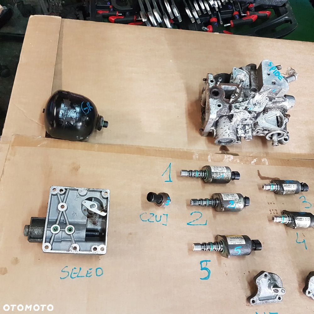 czujnik zawór nastawnik Selespeed Dualogic Robot Automat Fiat Panda 500 Grande Punto Evo Doblo Qubo Fiorino idea 500 ducato 147 156 stilo croma skrzynia automatyczna - 1