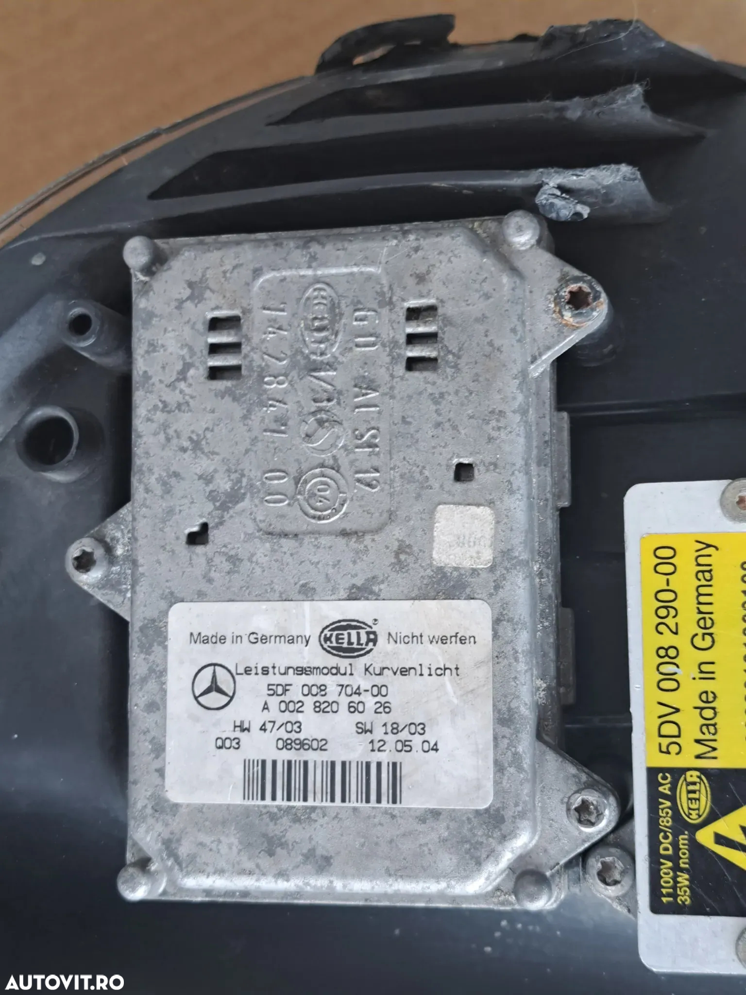 Far stanga dreapta Xenon Modul Xenon Balast Spalator far stanga dreapta originale Mercedes CLS W219 - 6