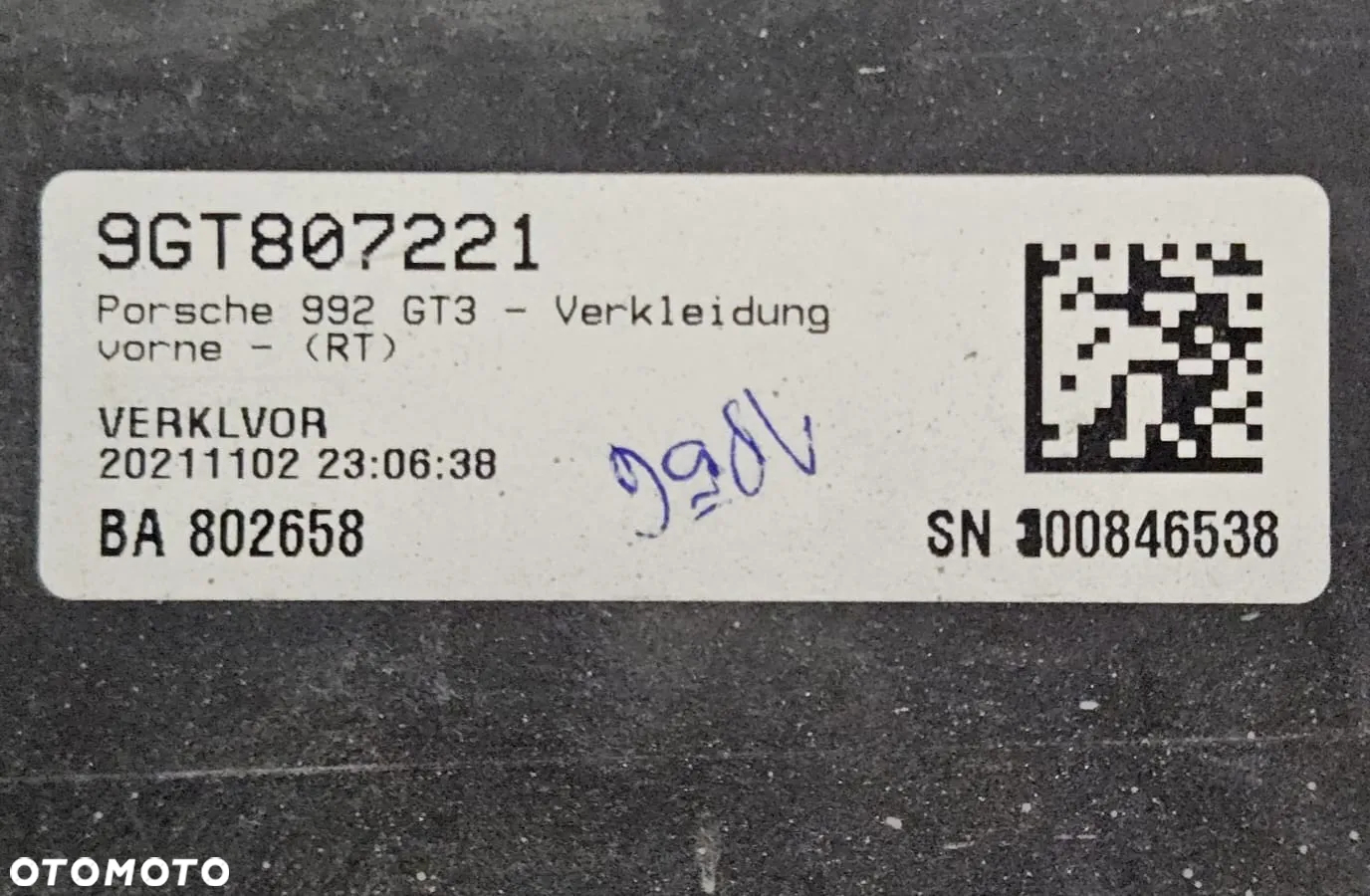 NOWY !! Zderzak Porsche 911 992 3GT kolor   M7Z 9GT807221 - 15
