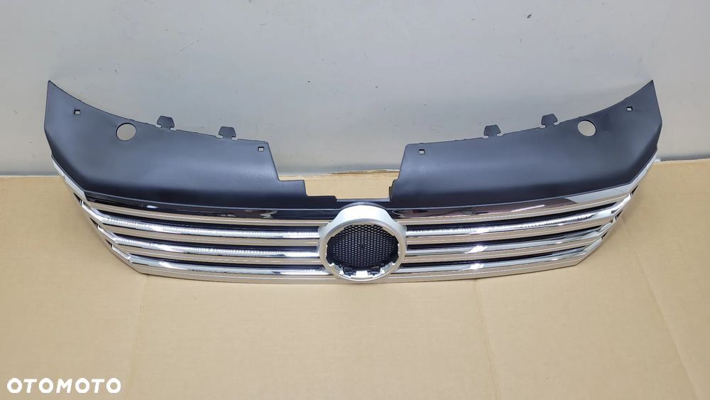 VW PASSAT B7 10-15 ATRAPA GRILL CHROM SREBRNY ŁADNY - 2
