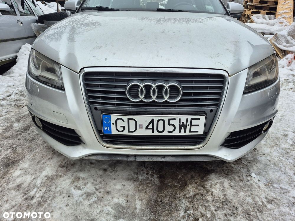Kompletny zderzak audi a3 8p lift sline 6xpdc spryskiwacze srebrny - 5