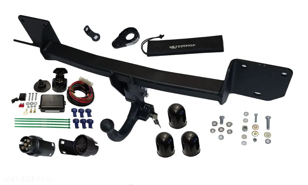 AUTOMAT HAK HOLOWNICZY Z KULĄ WYPINANĄ PIONOWO ZABEZPIECZONĄ KLUCZYKIEM+MODUŁ do BMW X1 E84 2009-15 - 4