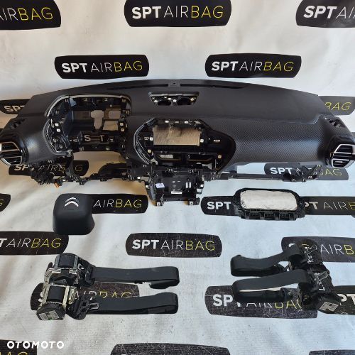 CITROEN C4 B8 DESKA ROZDZIELCZA KONSOLA KOKPIT PULPIT PODUSZKI AIRBAG AIR BAG PASY KIT SET - 1