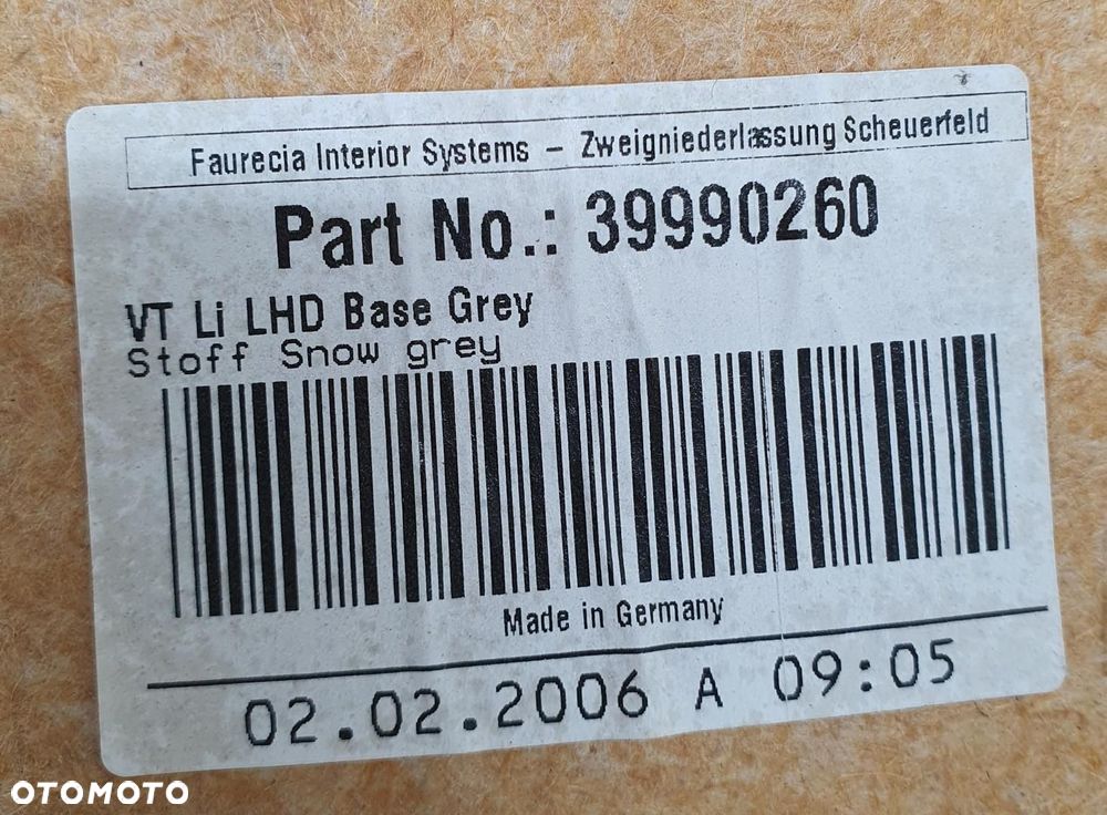 TAPICERKA BOCZEK DRZWI LEWY PRZÓD VOLVO V70 II 39990260 EUROPA - 7