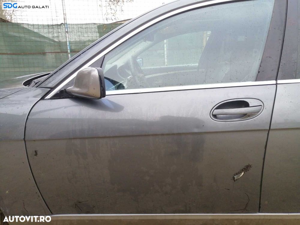 Maner Exterior Deschidere Actionare de pe Usa Portiera Stanga Fata BMW Seria 7 E65 E66 730 Facelift 2001 - 2008 Culoare A36/7 Titangrau II Metallic - 2