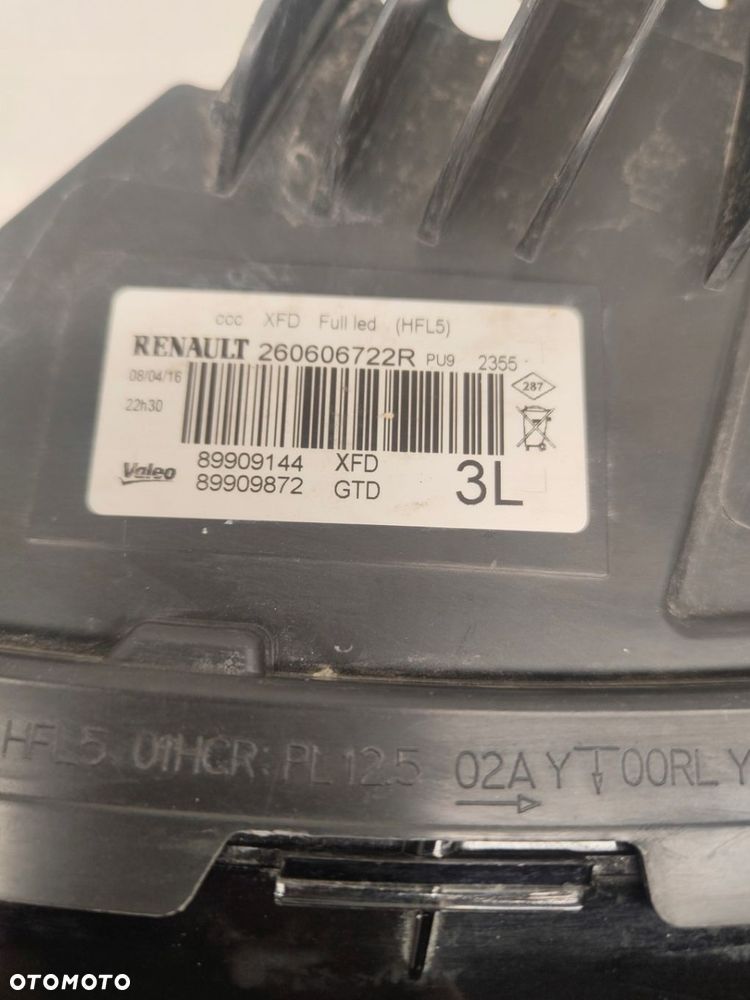 RENAULT TALISMAN FULL LED LAMPA LEWY PRZÓD 3L 260606722R - 5