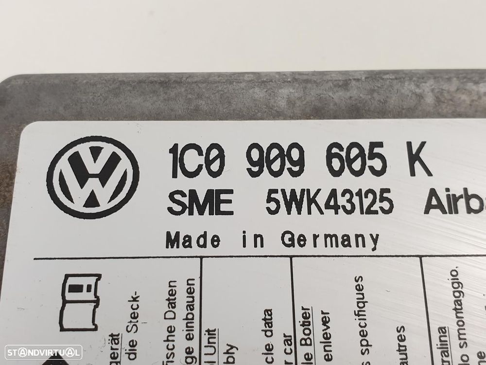 CENTRALINA AIRBAG VOLKSWAGEN POLO 2003 -5WK43125 - 3