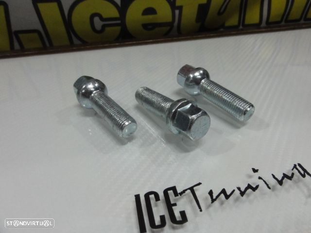 Pernos boleado para espaçadores de 5mm, 12mm, 15mm, 20mm, 30mm  12 x 1.25 / 12 x 1,5 / 14 x 1,25 / 14 x 1,50 - 2