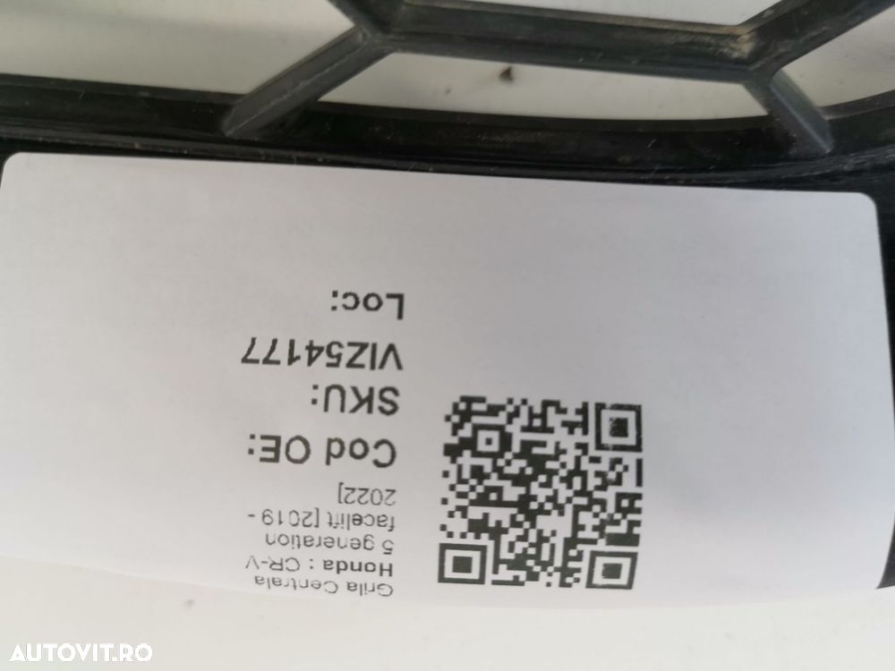 Grila Centrala Honda  CR-V 5 generation facelift 2019 2020 2021 2022 O - 8