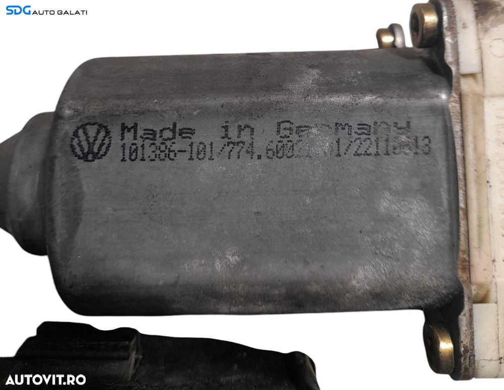 Motoras Macara Electrica de pe Usa Portiera Dreapta Fata Volkswagen Passat B5 1997 - 2001 Cod 9776-101434-203 F005S00048 [N1071] - 8