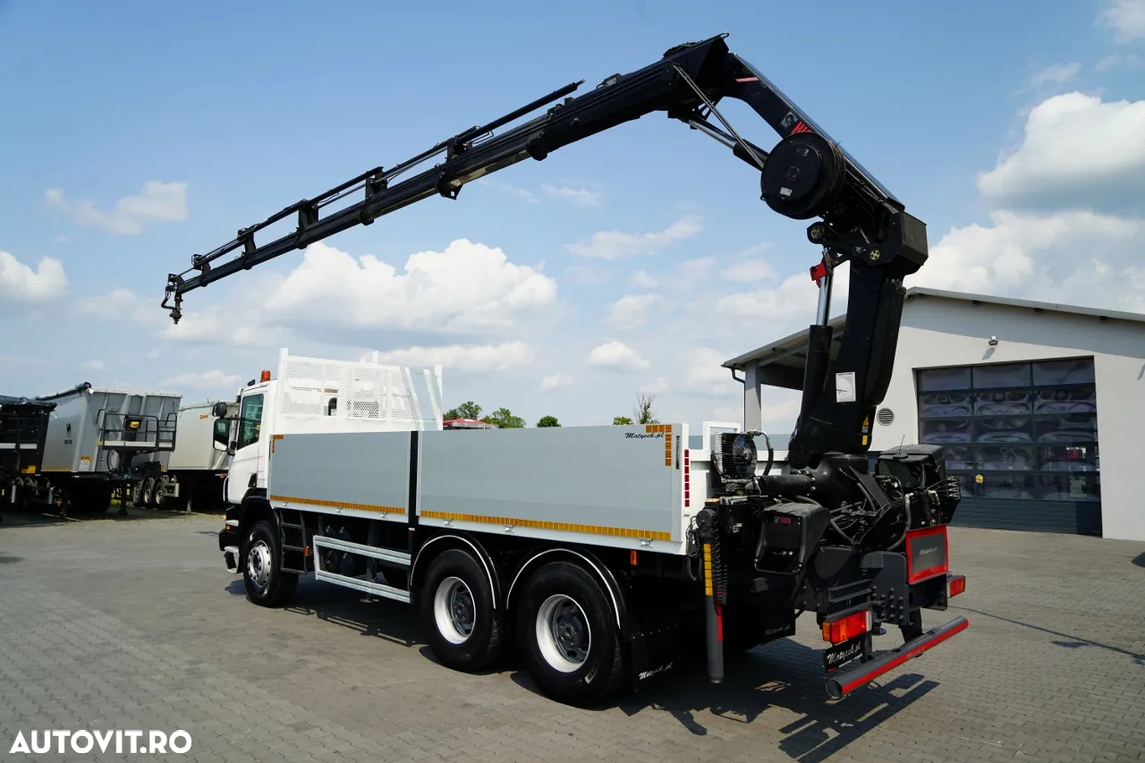 Scania P360 / 6X4 / LIVRARE 4.85 + HIAB 211 E-6 HIDUO / CAPACITATE DE RIDICARE 7100 KG / ATINGERE MAXIMĂ 16.5 M / RADIOCOMANDĂ - 5
