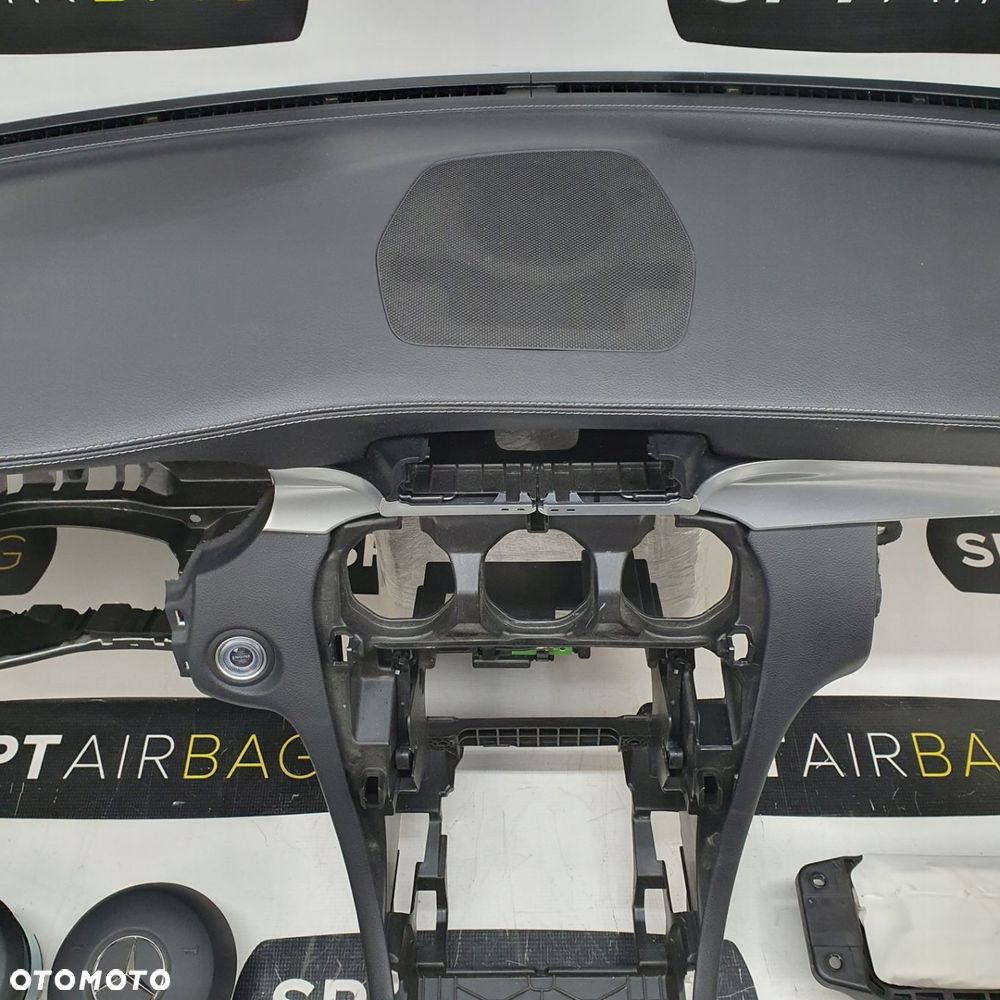 MERCEDES W205 DESKA ROZDZIELCZA KONSOLA KOKPIT PULPIT PODUSZKI AIRBAG AIR BAG PASY KIT SET - 3