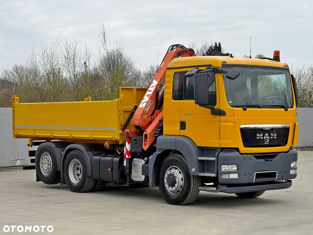 MAN TGS 28.360 * WYWROTKA 4,80m * ATLAS 165.2E - A4 + PILOT * 6x4 - 4