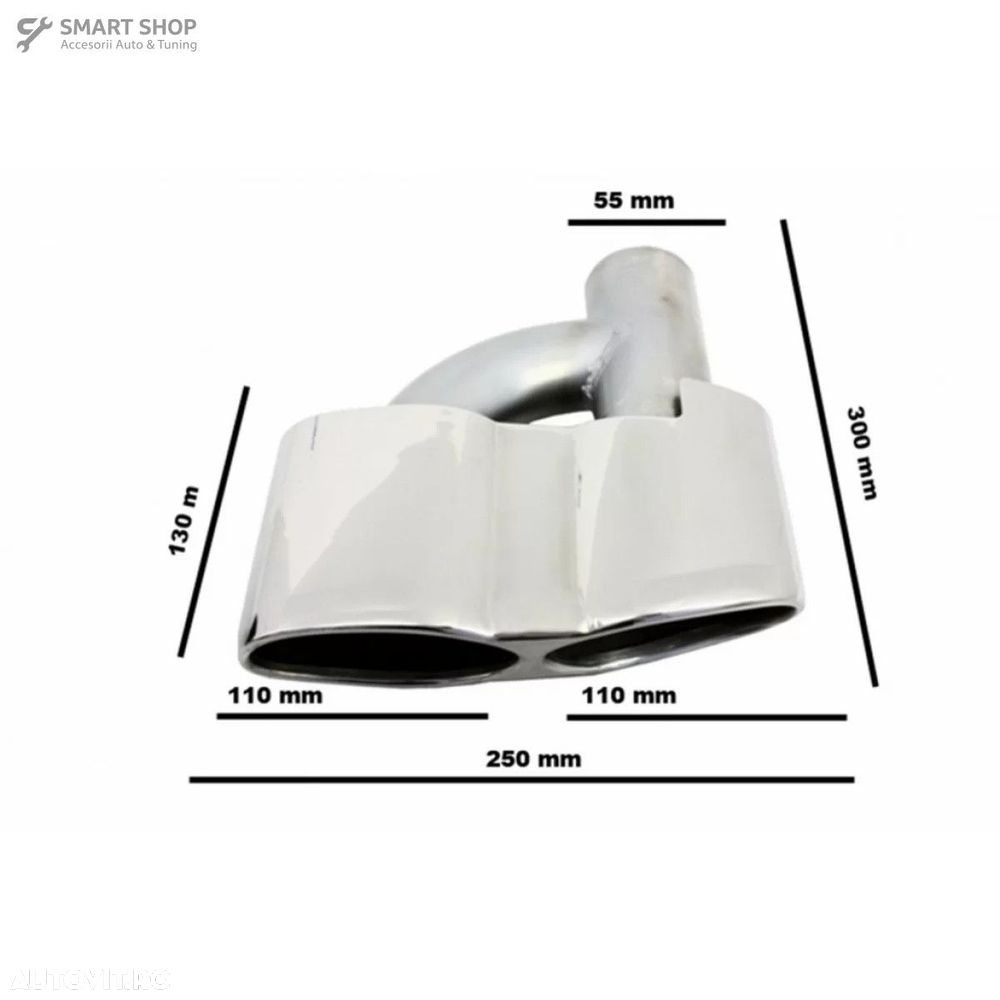 Tobe Ornamente sistemul de evacuare Mercedes S-class W221 (2005-2013) - 8