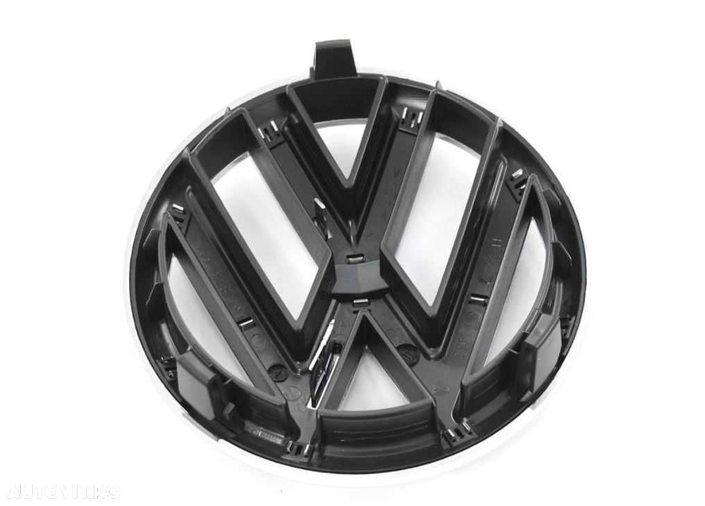 Embleme Fata Spate Cu Prinderi Originale VW Golf 5/6/7, Negru Lucios - 2