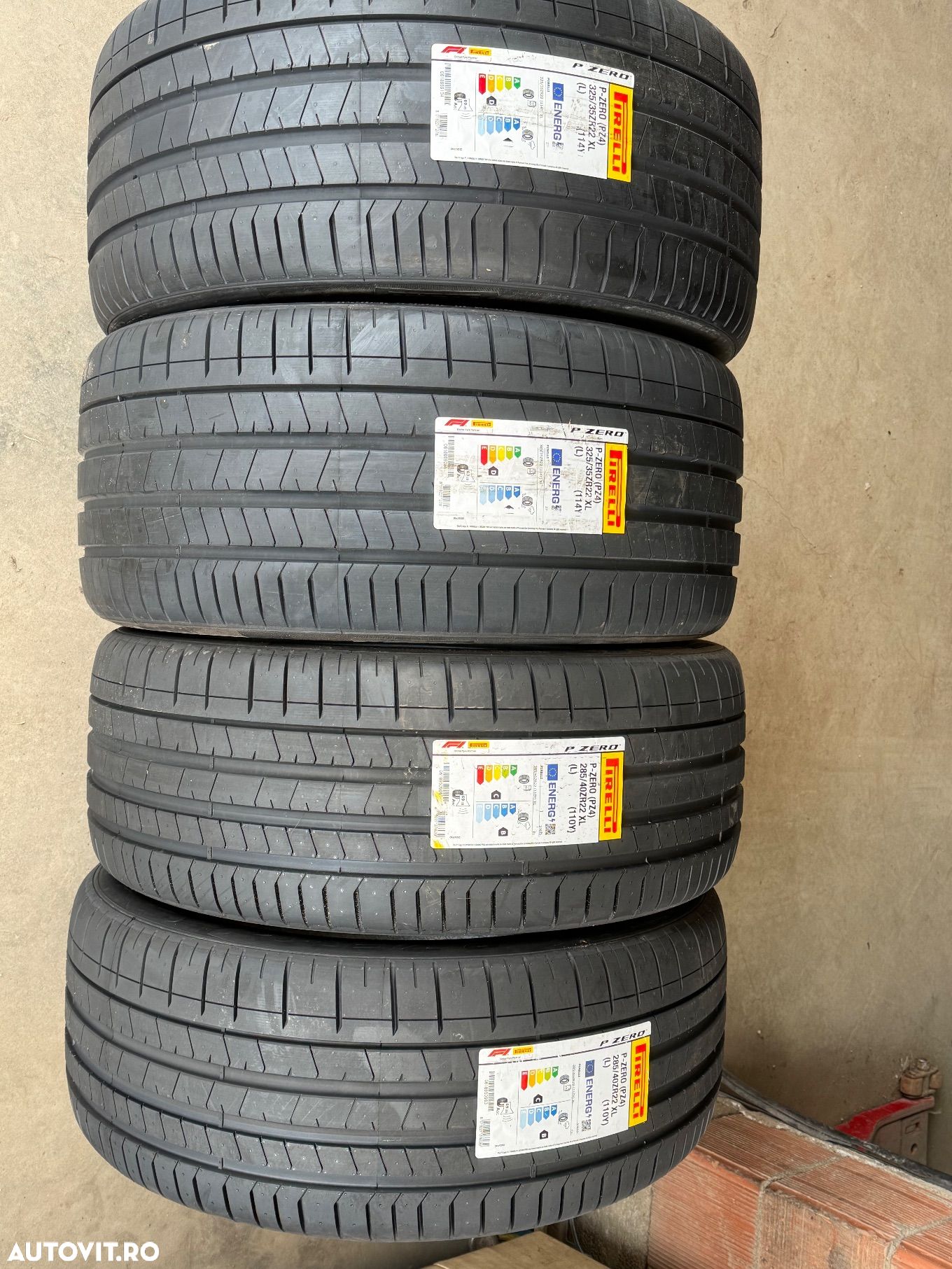 Vând set anvelope 285/40/22-325/35/22 Pirelli de vară noi cu omologare Lamborghini - 1