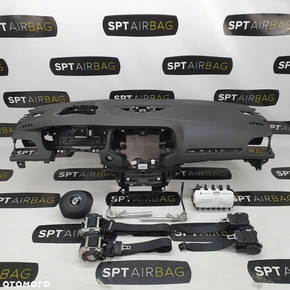 RENAULT MEGANE IV 4 GT DESKA ROZDZIELCZA HEAD UP START STOP KONSOLA KOKPIT PULPIT PODUSZKI AIRBAG AIR BAG PASY KIT SET - 1