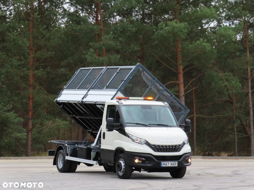 Iveco DAILY 70C16 Wywrotka Siatkowa Kiper Wywrot x 3 Strony 4.20 CM Długi 8 E.Palet Renomowanej Firmy ROMCAR Rozstaw Osi 4100 mm HAK 3500 Kg 40 Tys Km Przeb. Stan Auta JAK NOWY - 16