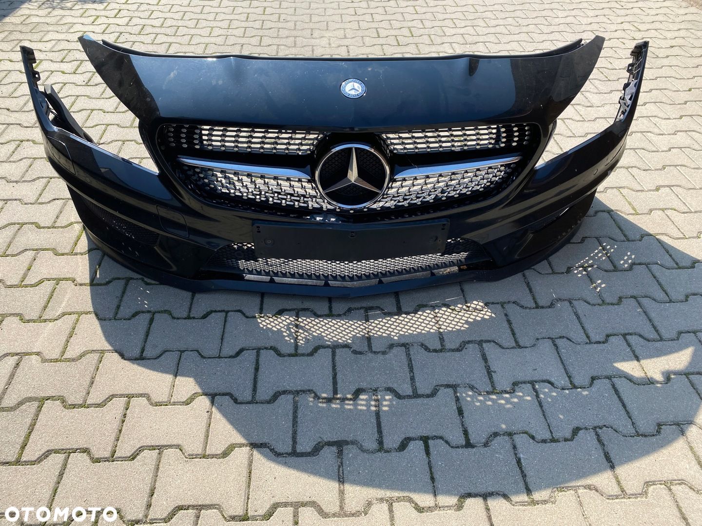 MERCEDES cla 117 amg kompletny zderzak przedni kolor 191 - 1