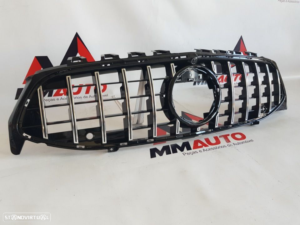 Grelha Frontal Mercedes CLA W118 GTR Panamericana Cromada - 2