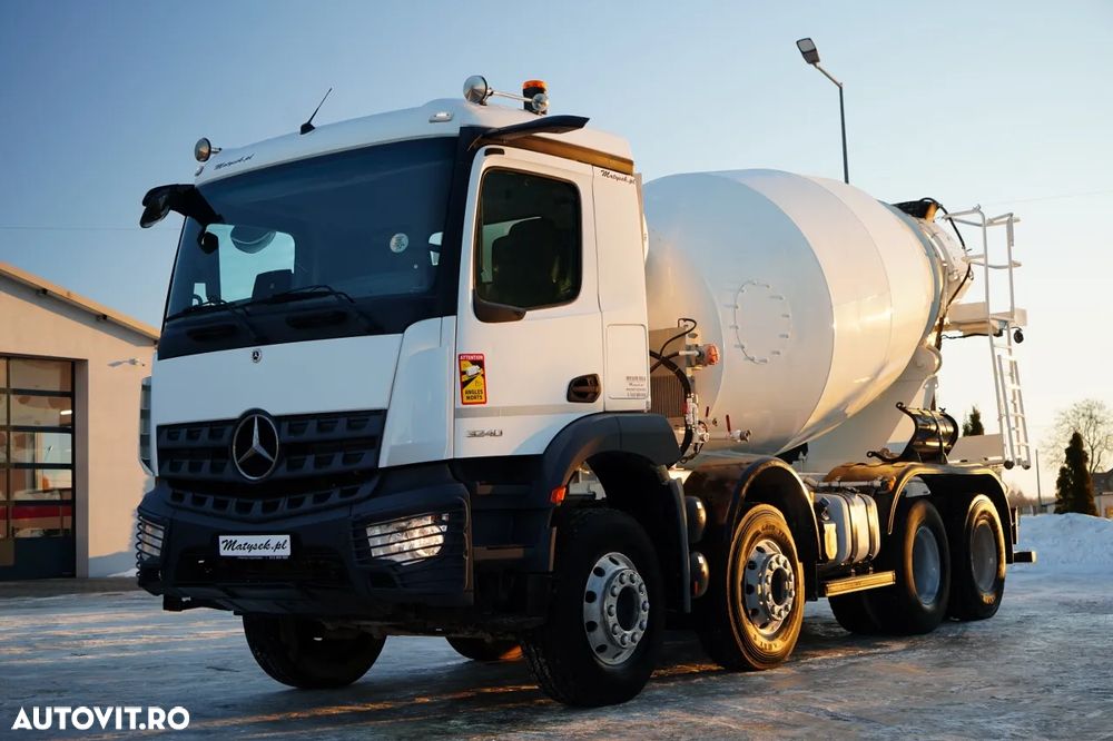 Mercedes-Benz AROCS 3240 / 9M3 BETONIERĂ / 8x4 / BETONIERĂ / AUTOMATĂ / CAMERĂ / JANTE DIN ALIAJ / - 1