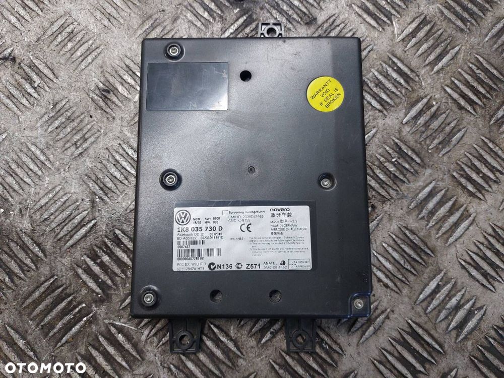 MODUŁ BLUETOOTH VOLKSWAGEN GOLF VI 1K8035730D ID: 236314 - 1