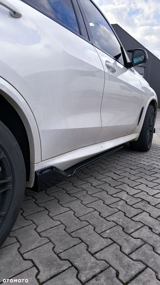 Boczne Dokładki Progów BMW X5 G05 2019/2025 Spoiler Czarny Połysk - 6