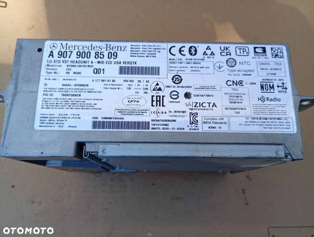 MERCEDES SPRINTER 907 NAWIGACJA  A9079008509 - 5