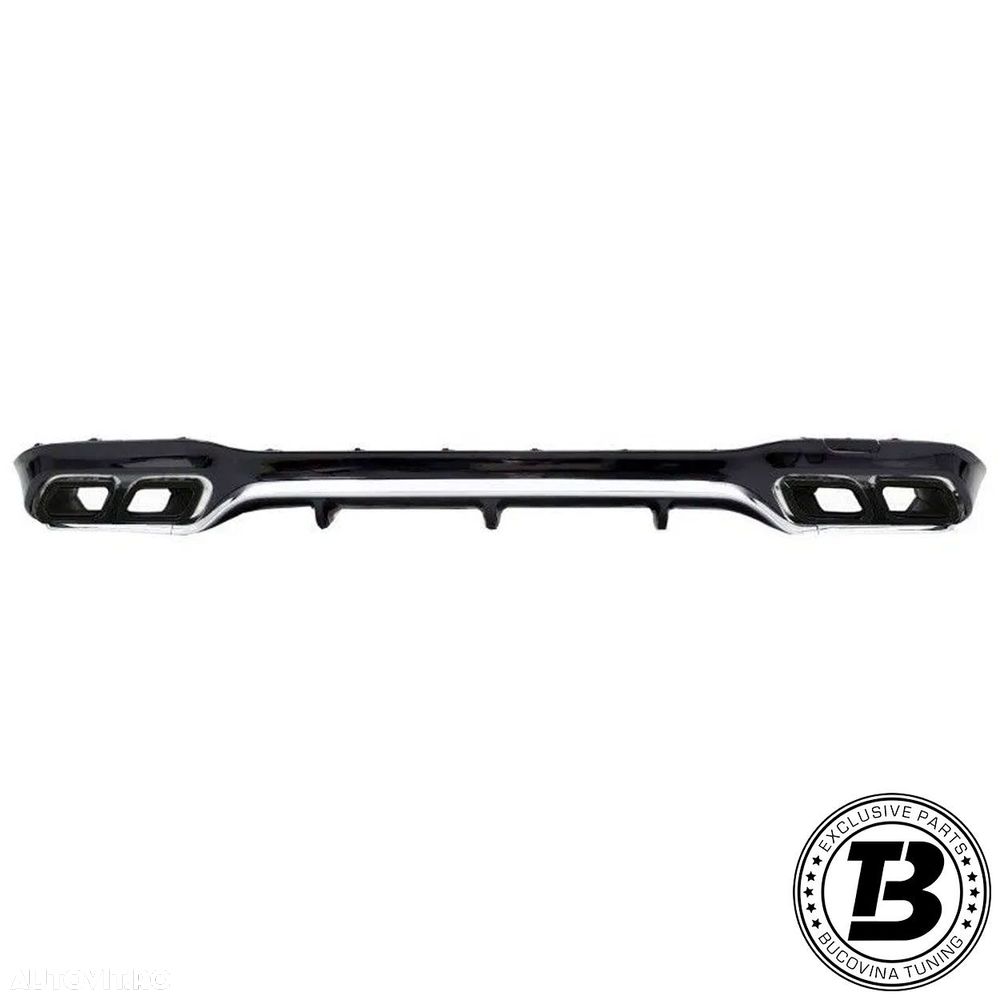 Difuzor Bara Spate cu Ornamente compatibil cu Mercedes E Class W213 E63 Design - 1