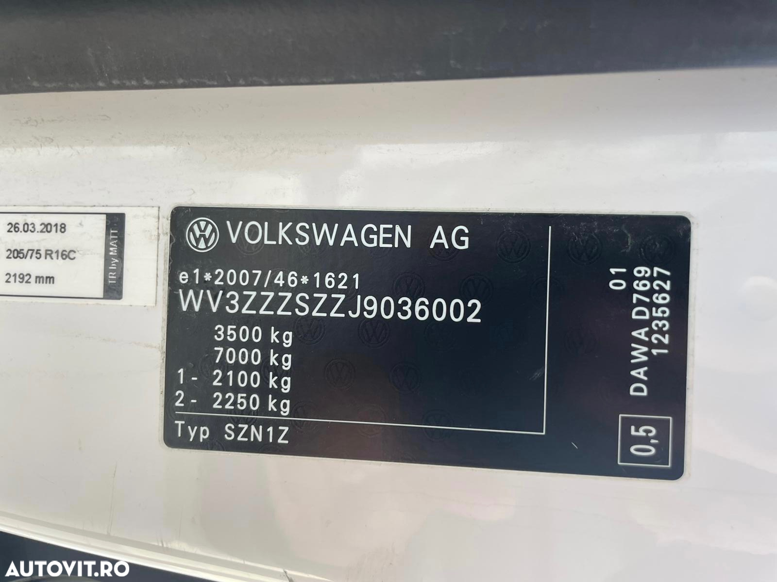 Volkswagen Crafter DOKA 6 LOCURI BASCULABIL AXA DUBLA SPATE - 27