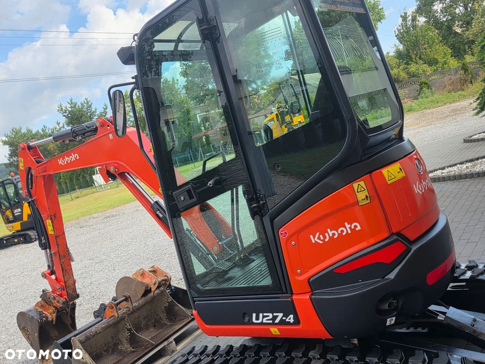 Kubota U 27 - 4 mini koparka Kubota sprowadzona 5 łyżek szybkozłącze piękna w oryginale 1 właściciel najdłuższe ramie long - 11