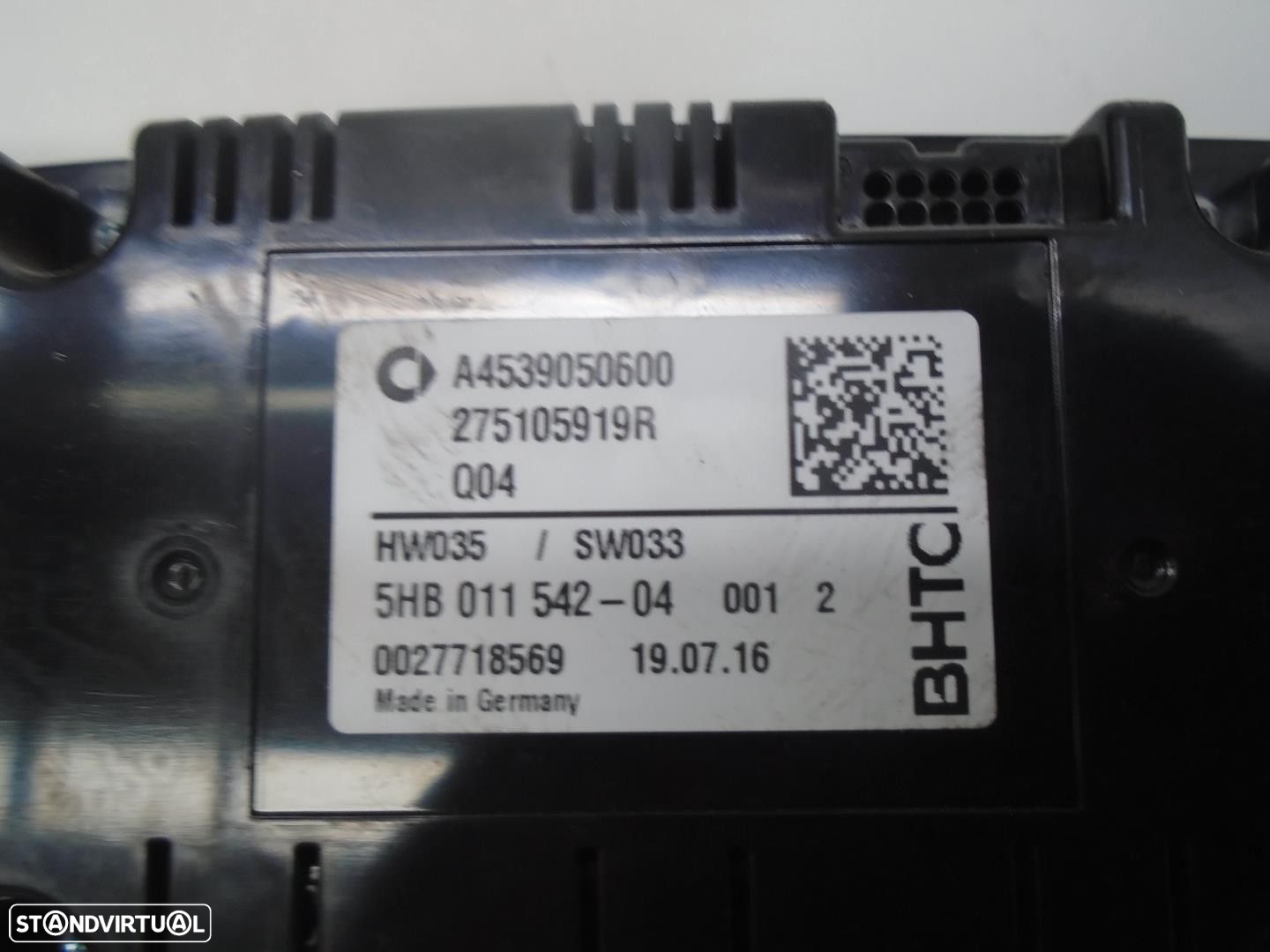 Comando do aquecimento/a/c SMART FORTWO COUPÉ 0.9 (453.344, 453.353) - 3