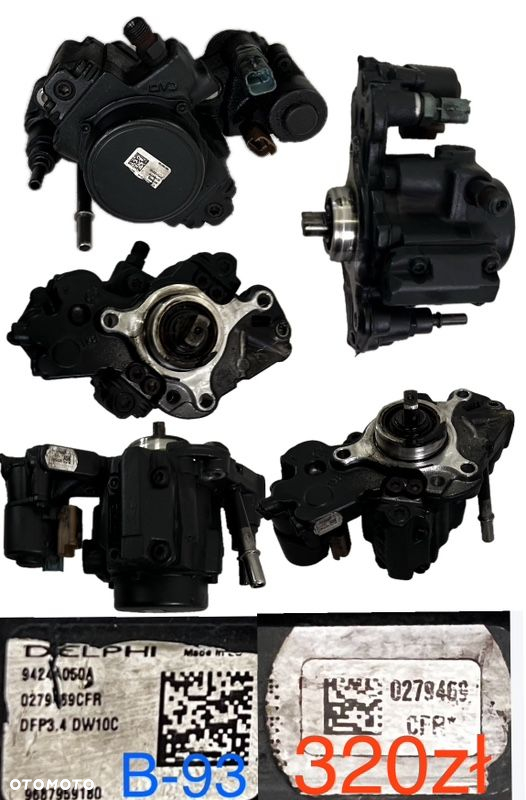 Pompa wtryskowa oleju olejowa kolektor obudowa filtra oleju paliwa rozrusznik alternator Ford Opel Citroen Peugeot 1.6 2.0 TDCi HDi 2007r-> - 2