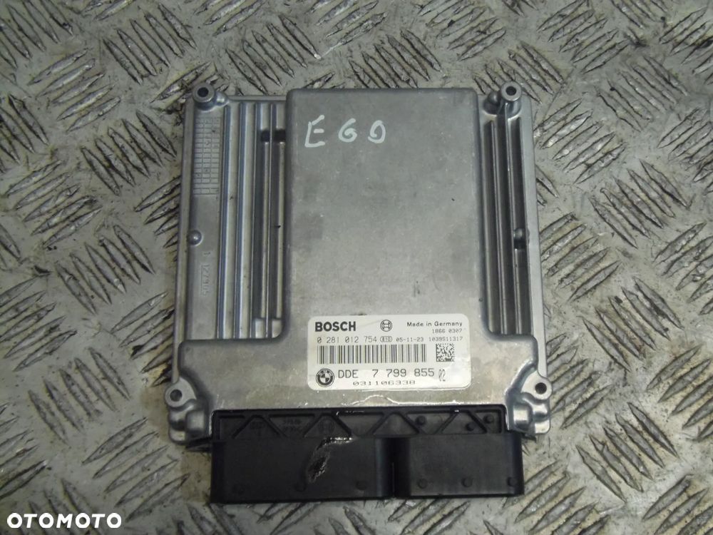 BMW E60 2,0D KOMPUTER STEROWNIK SILNIKA0281012754 779985502 - 1