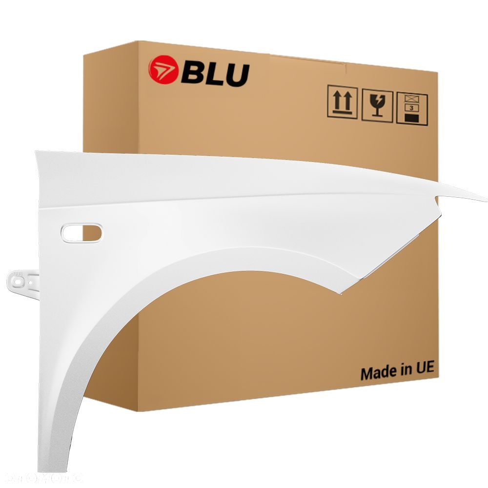 BLU Błotnik SEAT IBIZA IV 4 6J LS9R prawy biały 08-17 przód GletscherWeiss - 1