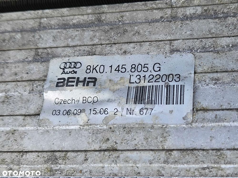 Pas Przedni Wzmocnienie Czołowe Belka Zderzaka Chłodnice Intercooler Wentylator 1.8 2.0 TFSI 2.0 TDI AUDI A4 B8 - 17