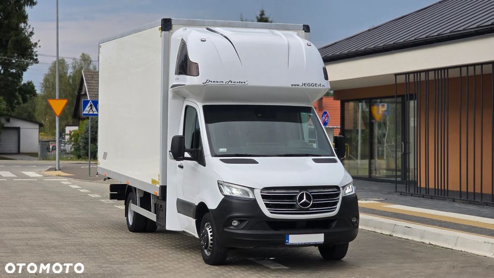 Mercedes-Benz SPRINTER 519 CDI 907❗❗190 KM / FULL OPCJA / AUTOMAT 9G-TRONIC / FULL LED / KONTENER 10EP  / DRZWI Z TYŁU / BLIŹNIAKI / XENON / RAMA / LAWETA / ZABUDOWA JEGGER / PODUSZKI PNEUMATYCZNE / SYPIALKA / SALON POLSKA ❗❗ - 12