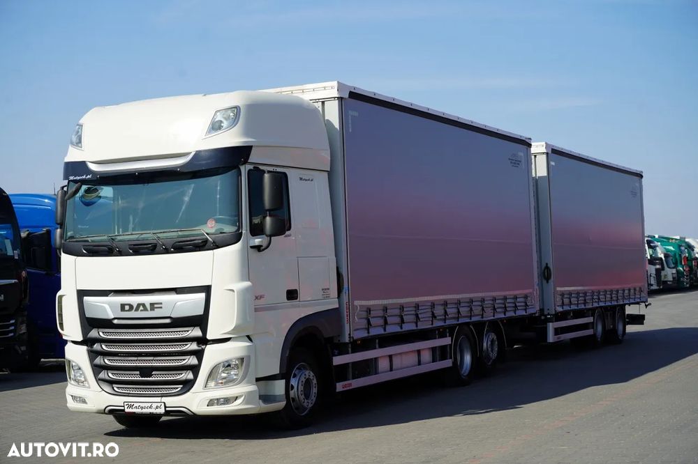 DAF XF 480 / COMBINAȚIE TANDEM / 120 M3 / PUNȚĂ RIDICATĂ / + REMORCĂ WECON / PUNȚI SAF - 2