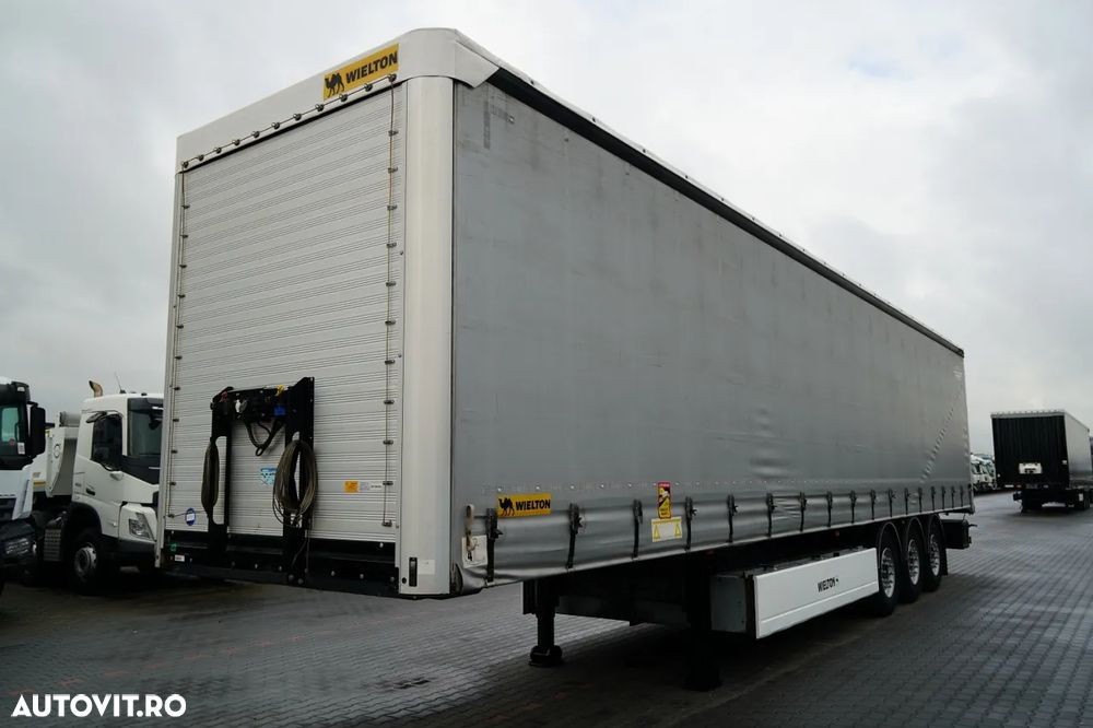 Wielton / SEMIREMORCĂ CU PRELATĂ (CURTAINSIDER) / STANDARD / AXĂ RIDICABILĂ / - 3