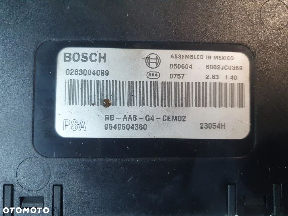 PEUGEOT 407 607 CITROEN C5 C6 MODUŁ STEROWNIK PARKOWANIA PDC 9649604380 0263004089 POSIADAM 2 SZT - 5