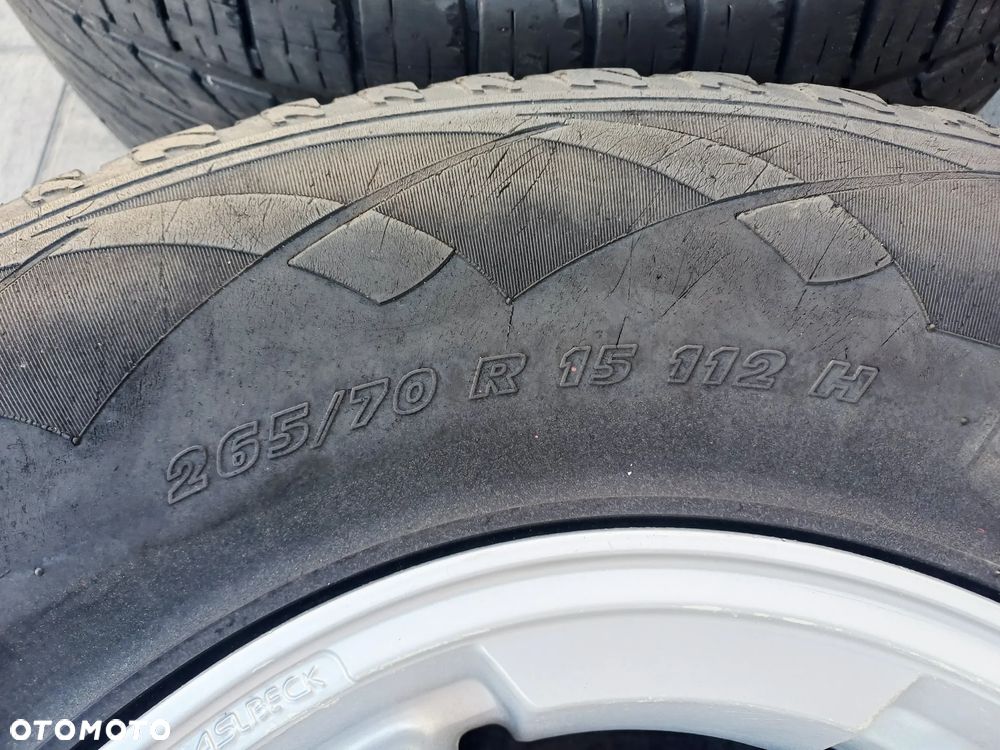 FELGI Z OPONAMI KOŁA ALUMINIOWE ISUZU TROOPER R15 6X139.7 ET -15 110 mm OPONY R15 265/70 NR20 - 9