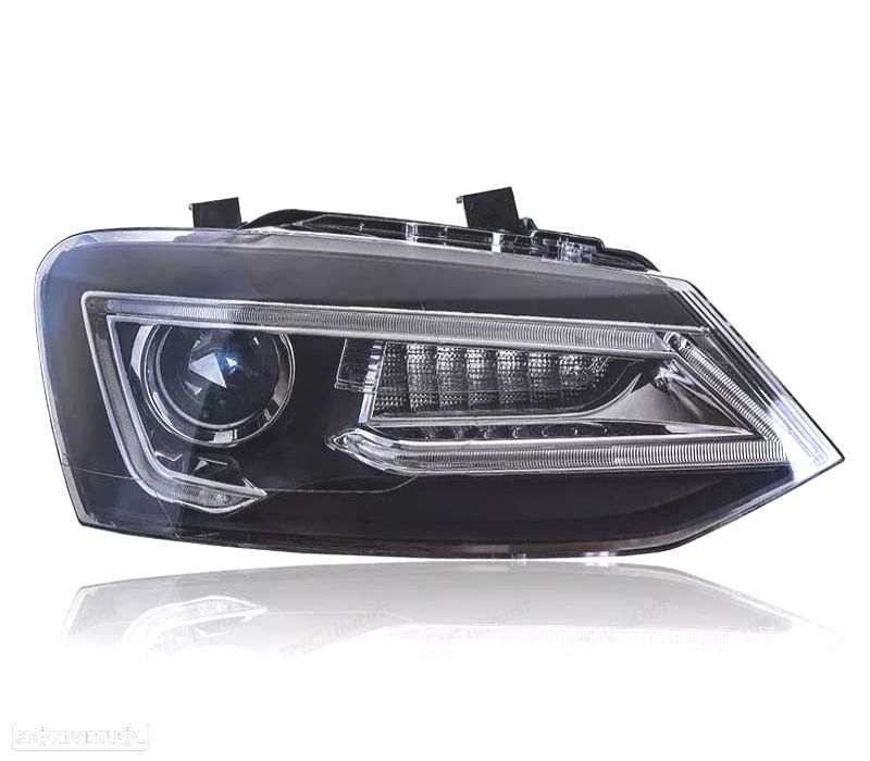 FARÓIS VOLKSWAGEN VW POLO 6R 09-17 LED LIGHT BAR DEVIL EYE - 6