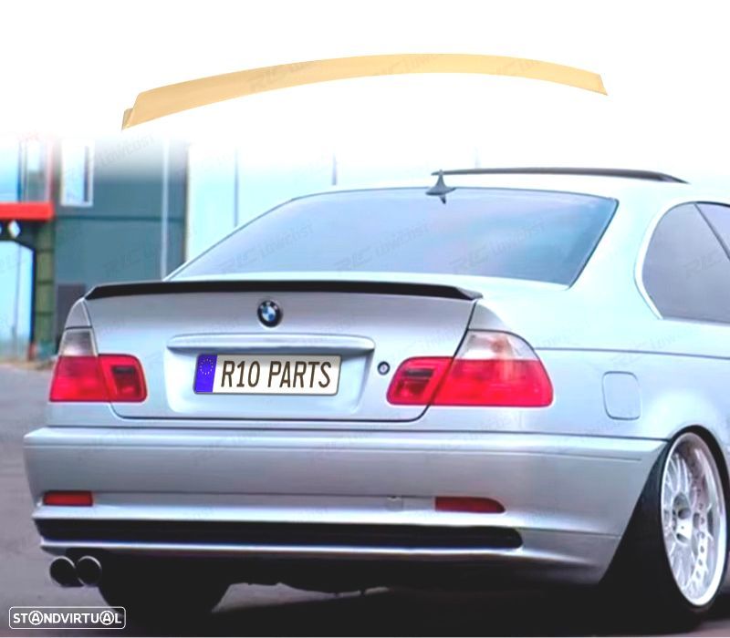 AILERON LIP SPOILER TRASEIRO BMW E46 BERLINA 98-05 PLASTICO ABS - 1