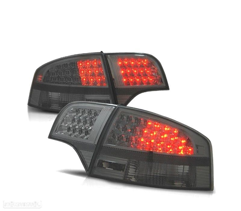 FAROLINS TRASEIROS LED AUDI A4 B7 04-07 ESCURECIDOS - 1