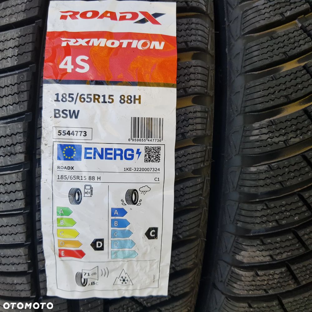 4x 185/65R15 Roadx Rxmotion 4S Nowy komplet opon całorocznych - 2